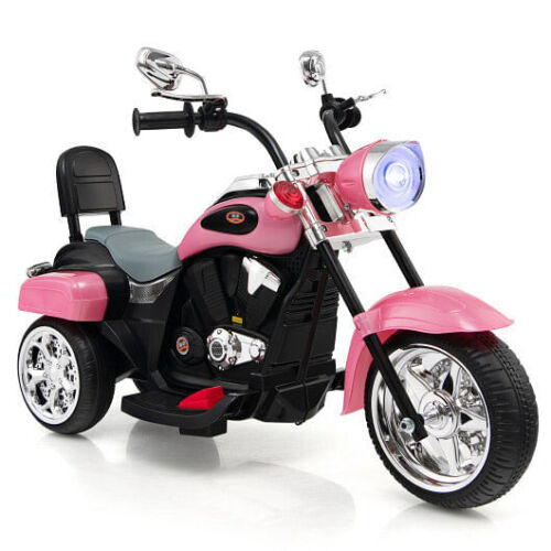 3-Wheel Kids Motorcycle in Pink for Adventurous Playtime