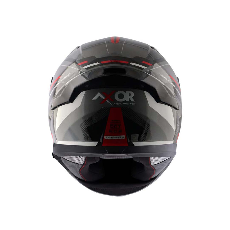 Axor Apex Turbine Black Red Grey Helmet