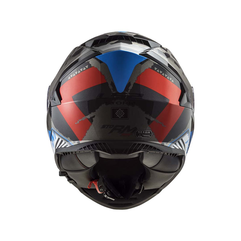 Ls2 Ff800 Storm Sprinter Black Red Titanium Helmet