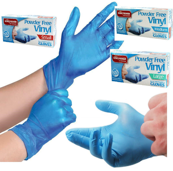 Vinyl Gloves Medical Protection Powder Free Germs Hygiene Virus Food Disposable