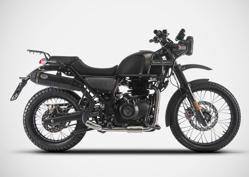 ZARD High Mount Version Stainless Steel Penta Slip-Ons with Removable DB-Killer Exhaust for Royal Enfield Himalayan