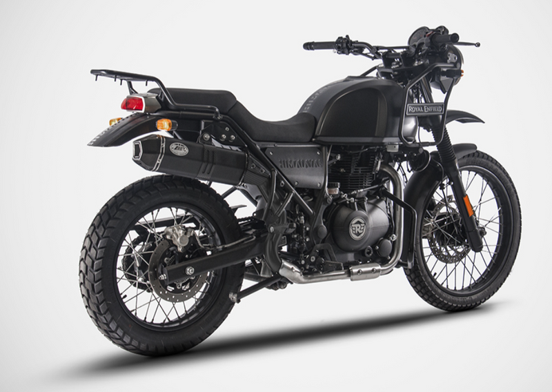 ZARD High Mount Version Stainless Steel Penta Slip-Ons with Removable DB-Killer Exhaust for Royal Enfield Himalayan