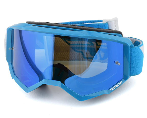 Fly Racing Zone Goggle (Blue) (Sky Blue Mirror Lens)