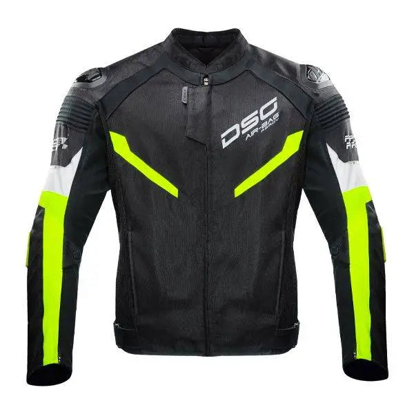 DSG Race Pro V2 Jacket - (Black/Yellow/Fluorescent)
