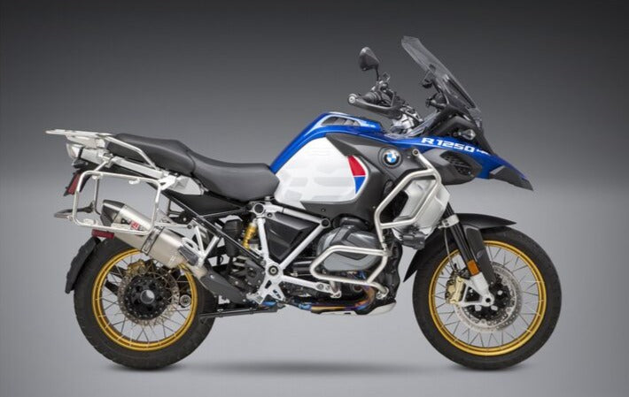 Yoshimura R77 Works Street Stainless Steel Slip-On Exhaust For BMW R1200GS (2013-2018)
